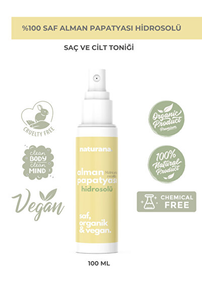 Naturana ماء البابونج الطبيعي النقي 100%، 100 مل، منشط لتفتيح لون الشعر