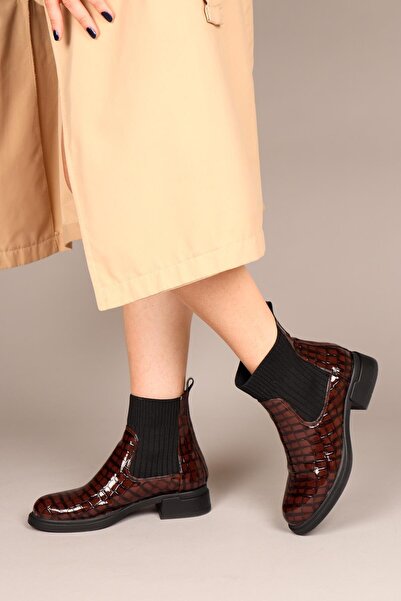 Birikon OSLO Çorap Detaylı Bot KAHVERENGİ