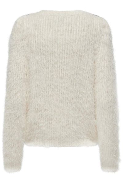 ONLY Onlsuri Ls Bling O-Neck Prm Cs Knt White 15340525