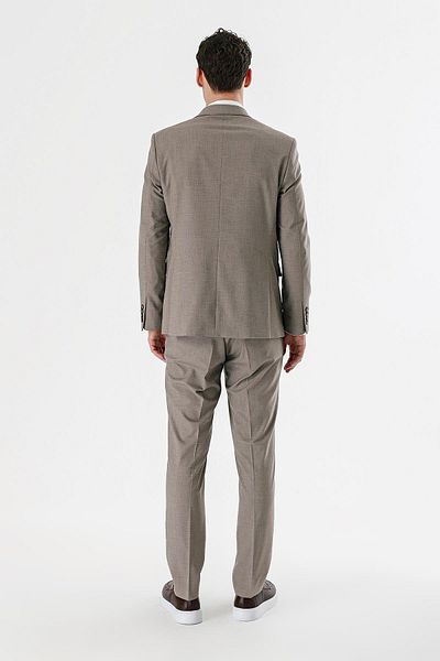 İmza Camel Filafil Swallow Collar Double Slit 6 Drop Slim Slim Fit Classic Suit1001240162