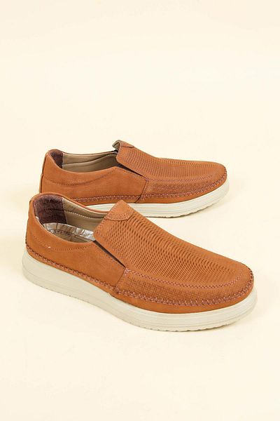 Birikon Γνήσια ανδρικά παπούτσια Nubuck Elastic Laser Detailed TABA