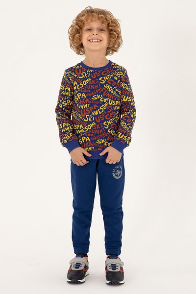 U.S. Polo Assn. Boy's Indigo Crew Neck Sweatshirt 50293460 -Vr028