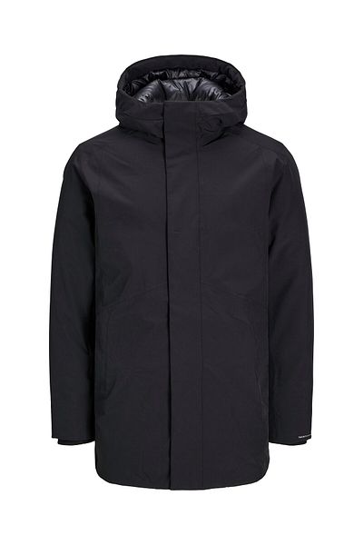 Jack & Jones Jack Jones Jjekeen Parka Pls Men's Black Plus Size Coat 12267784 -02
