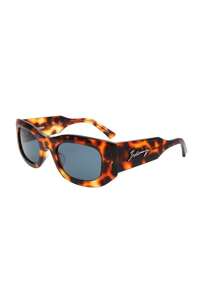 Balenciaga نظارة شمسية بنية اللون للنساء Bb0121s 002 51-23