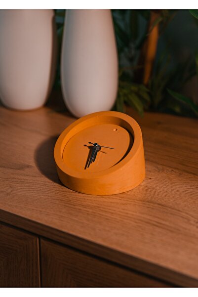 TABART "Monolit" Beton Masa Saati - Turuncu