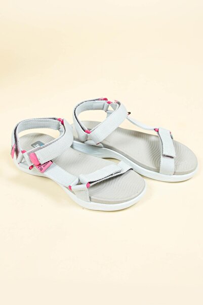 Birikon Комфортні сандалі з пам'ятною підошвою та липучкою, сірі