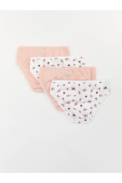 LC Waikiki Lcwk Printed Baby Girl Panties Set of 4