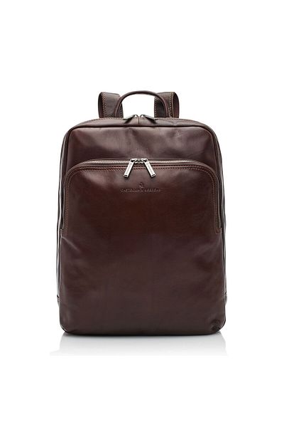 Castelijn & Beerens Firenze 41 cm RFID-Leder-Rucksack – Laptop Fach