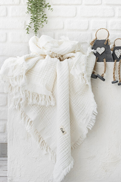 GELB بطانية أطفال موسلين 4 طبقات 110 سم × 110 سم 100% قطن عضوي طبيعي