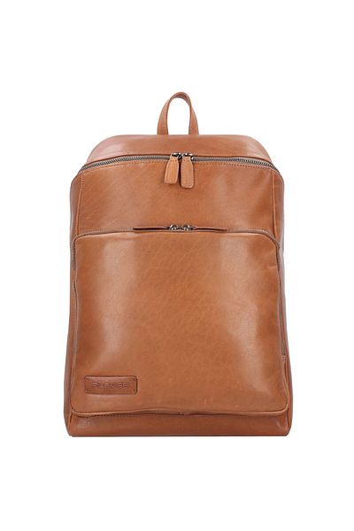 Plevier Rucsac Rock Amaril Business Piele 43 cm Compartiment laptop