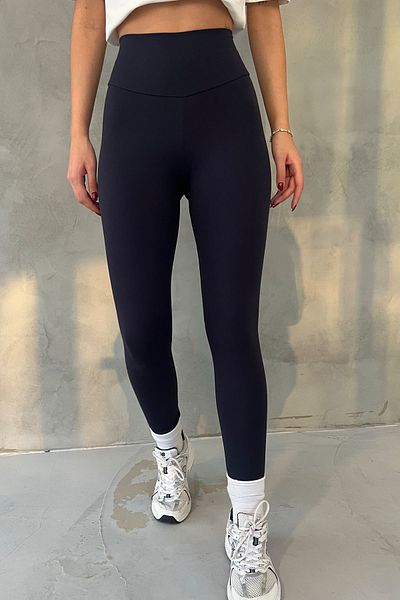 Seda Yalçın Atelier Μακρύ κολάν ποδηλάτης ψηλόμεσο Navy Blue