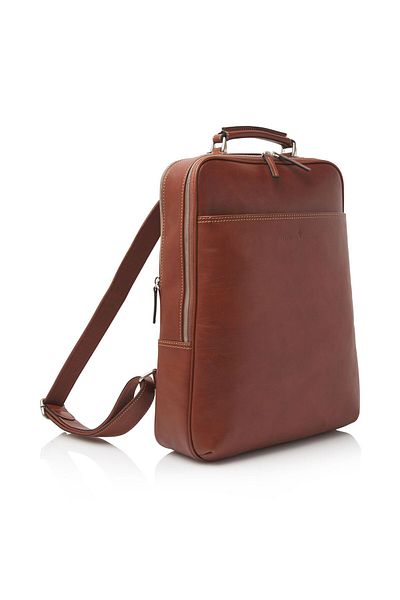 Castelijn & Beerens Verona backpack RFID leather 40 cm laptop compartment