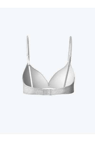 LC Waikiki Gray Wire-Free Unpadded Plain First Bra