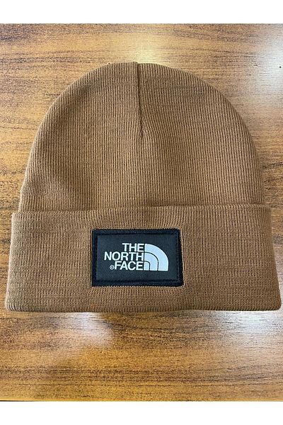 hamze Унисекс акрилна сгъната зимна шапка с етикет Tnf