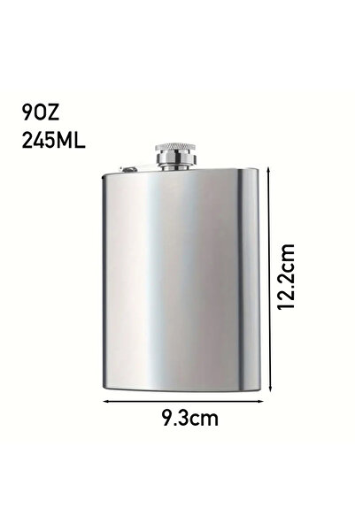 UrbanCove Co Premium, Stainless Steel Flask 9 oz (266ml) Portable, Durable (1 Piece)