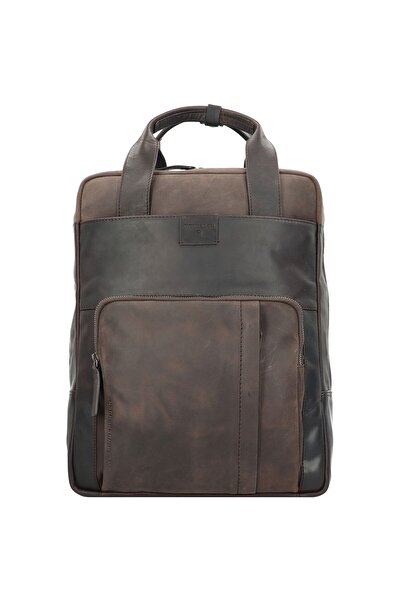 STRELLSON Rucsac Brick Lane Leder 42 cm Laptopfach