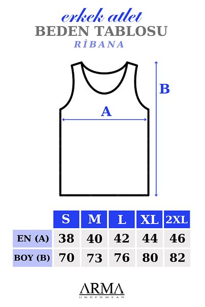 Arma Yıldız Men's Black - White T-Shirt Zero Sleeve V Neck Sleeveless Undershirts 2 Pack 100% Cotton