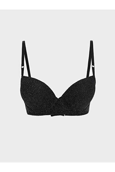 LC Waikiki Lcwk Balenli Yarım Dolgulu Desenli Tişört Sütyen