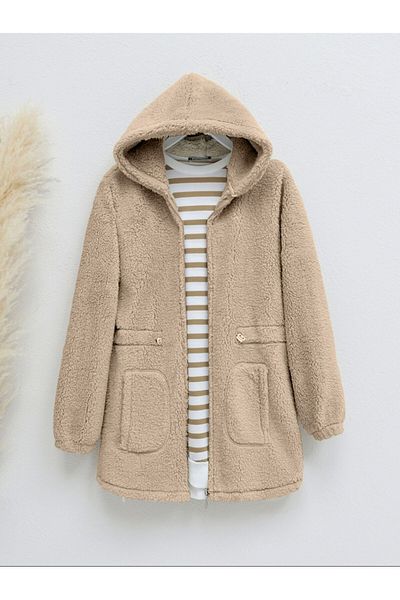 Kirazgym Plush Hoodie and Zippered Waist Elastic