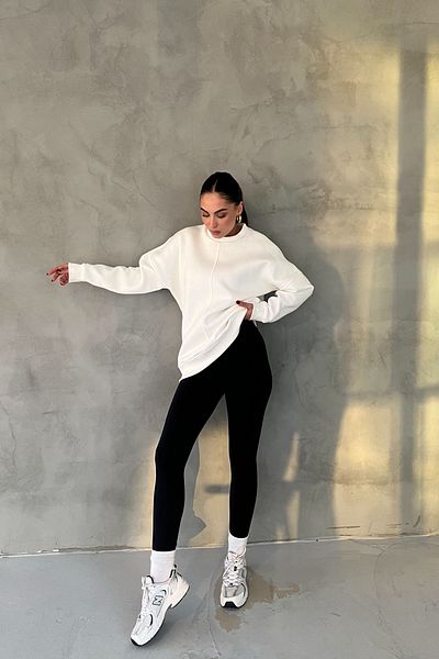 Seda Yalçın Atelier Μακρύ κολάν ποδηλάτης ψηλόμεσο Navy Blue