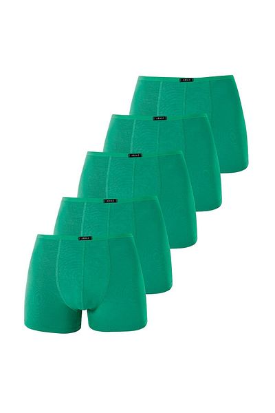 Arma Yıldız Ανδρική λεπτή μέση ελαστική Bamboo Boxer Green Πακέτο 5