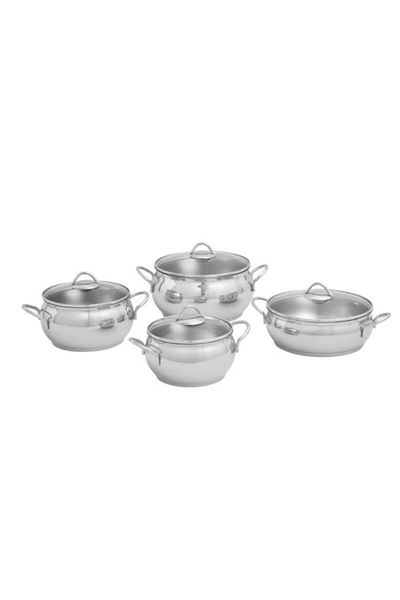 Pierre Cardin Vesta 8 Piece Steel Cookware Set - Comfortable Use