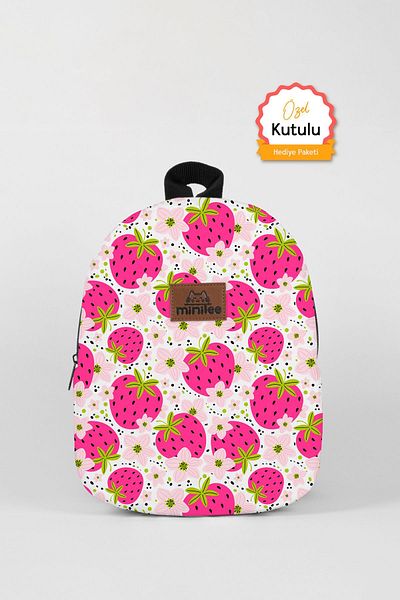 Minilee Strawberry Garden 0-8 Years - Children's Kindergarten, Nursery Backpack