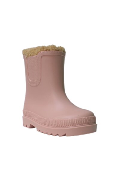 IGOR İgor Tokio Kürklü Çocuk Yağmur Çizmesi Pudra