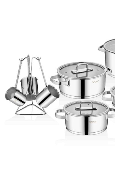 AROW Venita 14 Piece Steel Dowry Set