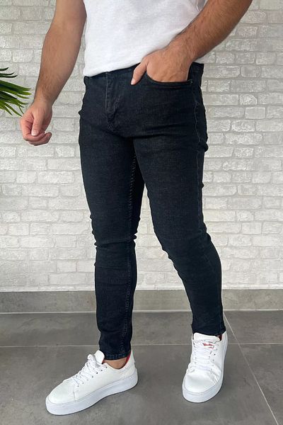 MİSHAR İTALİA Αντρικό τζιν τζιν από λύκρα ανθρακί