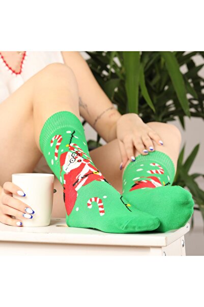 Esinti Ανδρικές Γυναικείες μακριές κάλτσες Χριστουγεννιάτικο χριστουγεννιάτικο δώρο Παιδική κάλτσα Πολύχρωμες μακριές κάλτσες