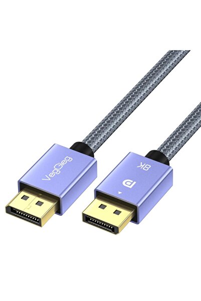 Veggieg 8k/60hz 4k/165hz 2k/240hz Displayport 1.4 Kablo 2 Metre