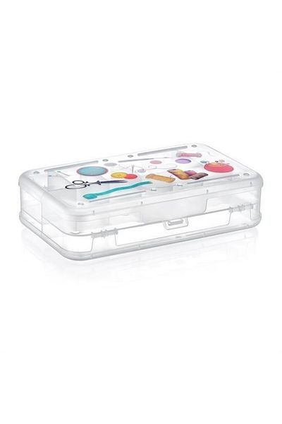 SAVA HOME COLLECTİON Sava Home ®   Hobby Sewing Box with Double Sided Compartments Ardunio Material Box