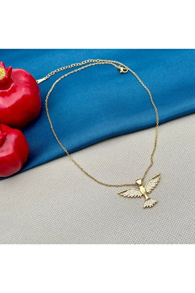 Opia Takı & Aksesuar الصلب الزركون حجر فينيكس قلادة