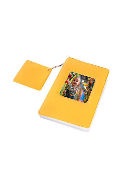 Nobbystar Album foto Instax Mini Polacart galben cu capacitate pentru 41 de f...