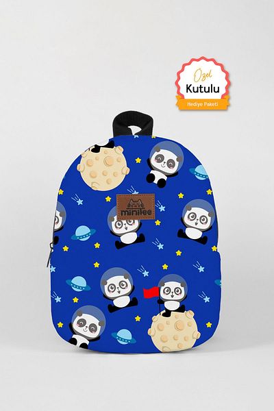 Minilee Astronaut Panda 0-8 Years - Kids Kindergarten, Nursery Backpack
