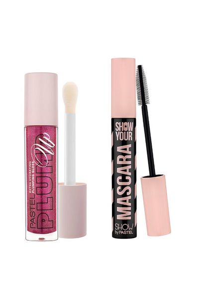 Pastel Plump up 207 Extra Hydrating Plumping Plumping Lip Gloss + Showby Pastel Mascara