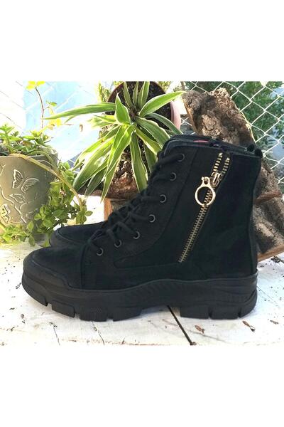 Kuum حذاء رياضي يومي مصنوع من جلد نوبوك أصلي للنساء K3801