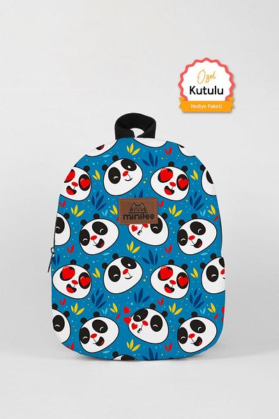 Minilee Cute Panda 0-8 Years - Kids Kindergarten, Nursery Backpack