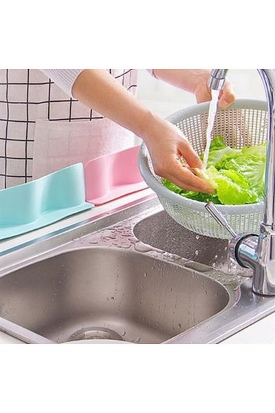 Minerva Buffer ®   Suction Cup Rubber - Waterproof Kitchen & Bathroom Barrier, Sink Edge Holder Set