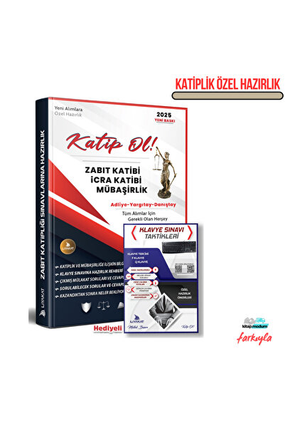 Liyakat Yayınları KATİP OL - Zabıt Katibi, İcra Katibi, Mübaşirlik Sınavların...