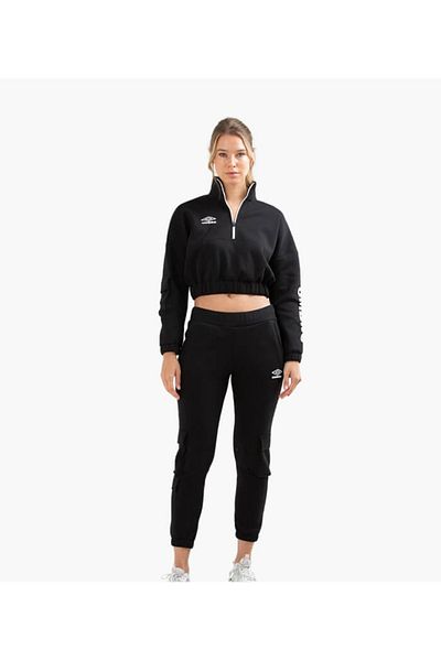 UMBRO Pyra Track Suit – Γυναικεία μαύρη βαμβακερή αθλητική φόρμα – Va-0021