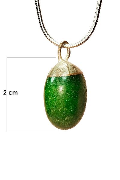 STUMBANNG Aventurine Natural Stone Chain Handmade Necklace End: 2 cm Chain: 20 cm Boxed
