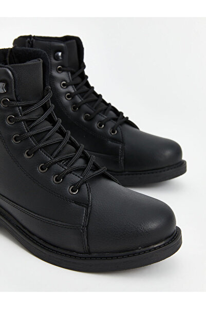 LC Waikiki Peak Yeni Sezon Bağcıklı Deri Görünümlü Erkek Bot