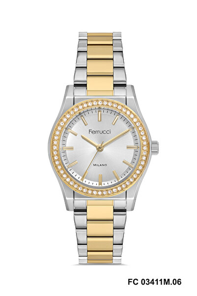 Ferrucci ساعة يد نسائية أصلية بتصميم أنيق