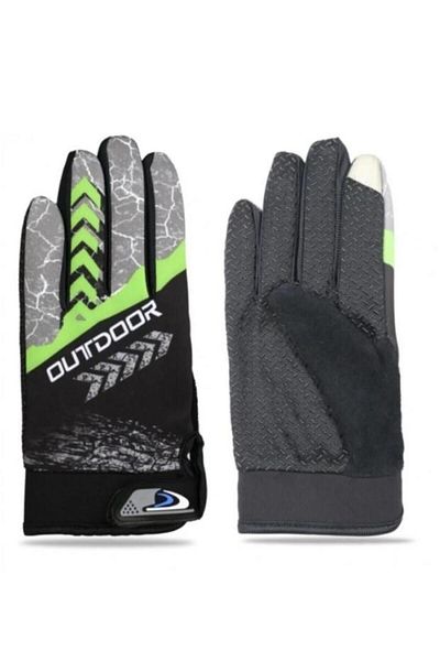 Tex XBYC Outdoor Mtb Seasonal Full Finger Cycling Gloves Large Gloves Green