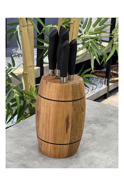 AROW Legna Wooden Chefs' Choice Stand Knife Set