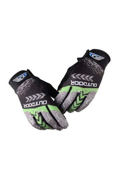 Tex XBYC Outdoor Mtb Seasonal Full Finger Cycling Gloves Large Gloves Green