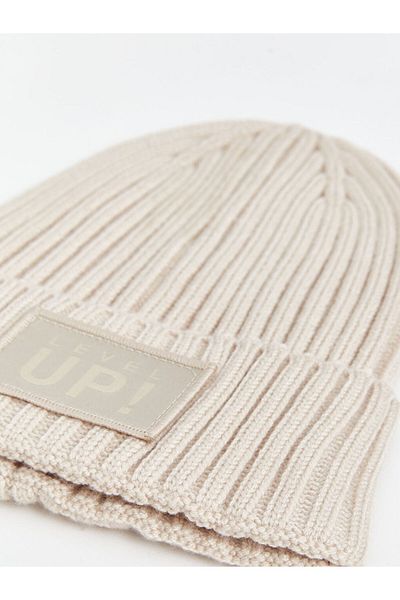 LC Waikiki Lcw Accessories Beige Printed Boy's Beanie