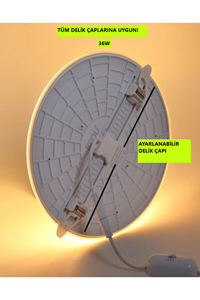 Voxify 3w 6w 9w 12w 15w 18w Tüm Delik Çaplarına Uyumlu Ayarlı Led Panel Spot ...